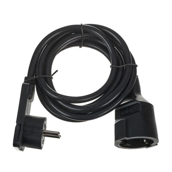 Brennenstuhl Flat Plug Ext. H05VV-F 2m BK