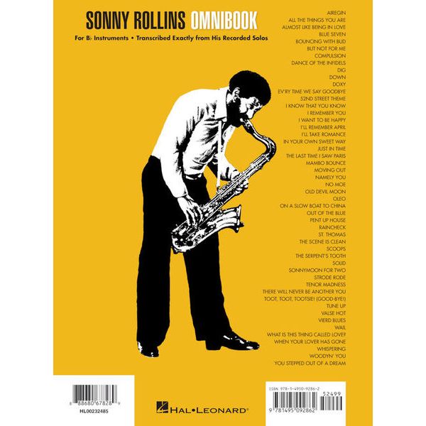 Hal Leonard Sonny Rollins Omnibook Bb