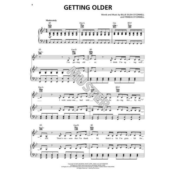 Hal Leonard Billie Eilish Happier Than