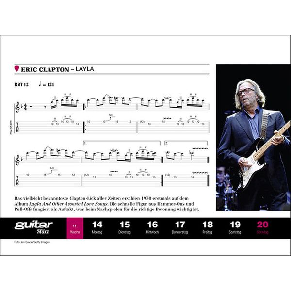 PPV Medien Guitar Riffkalender 2022