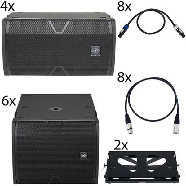 DAS Audio Vantec 4x20A/6x118A Bundle
