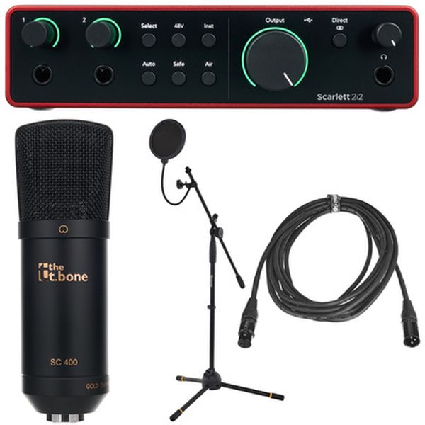 Focusrite Scarlett 2i2 4th Gen. Mic Bund