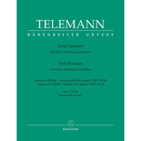 Telemann Zwei Sonaten Oboe