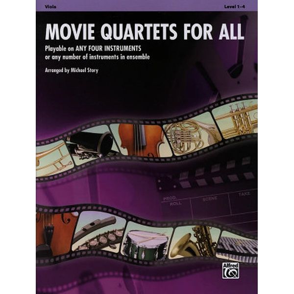Movie Quartets for All Viola