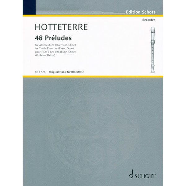 Hotteterre 48 Pr�ludes op. 7
