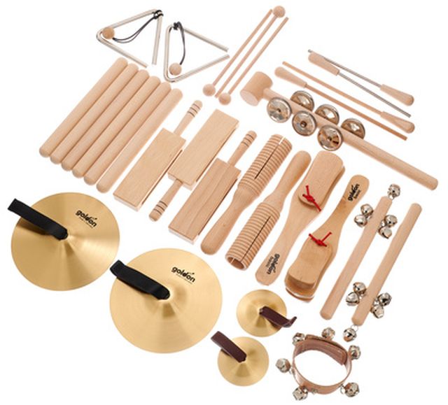 Goldon Percussion Set 4 in Wood Box