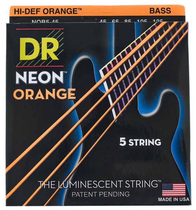 DR Strings Neon Orange NOB5-45