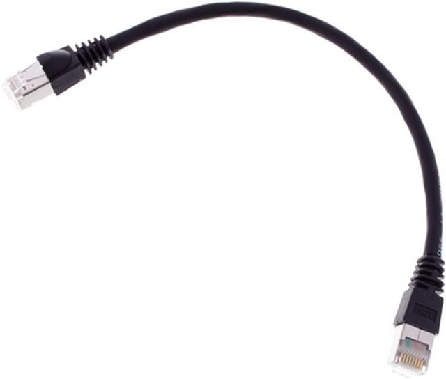 Telegärtner CAT6A Patchkabel 0,25m, sw