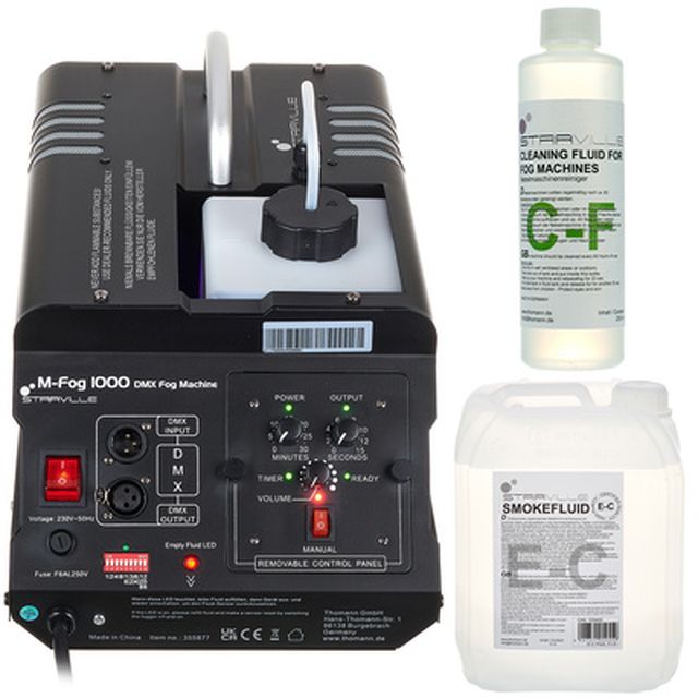 Stairville M-Fog 1000 DMX Fog Mach Bundle