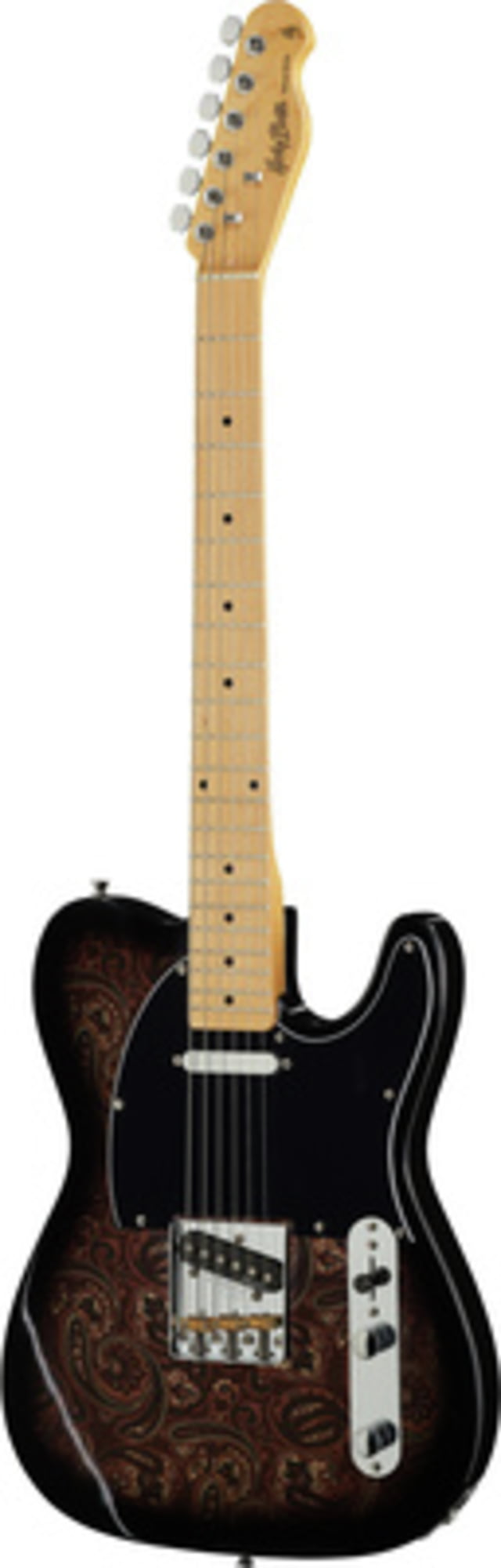 Harley Benton TE-70 Black Paisley