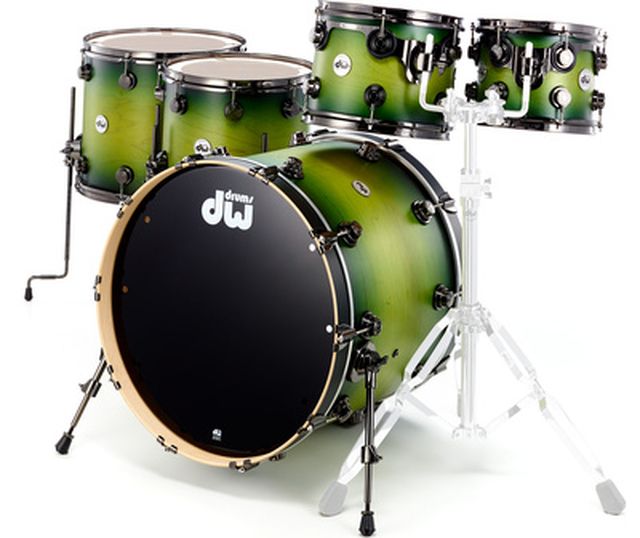 DW Satin Specialty Green Burst