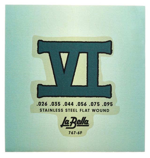 La Bella 767-6F Bass VI Flat