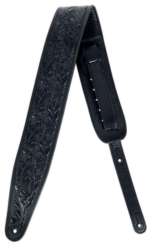 Levys Veg-Tan Leather Strap 3" BK