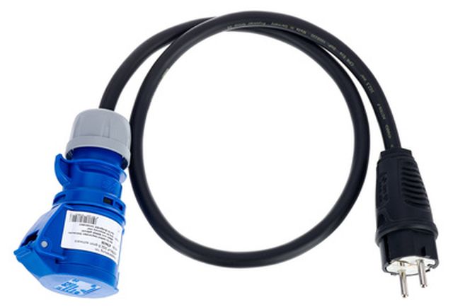 Stairville Adapt Eu Plug - CEE Blue 1,0m
