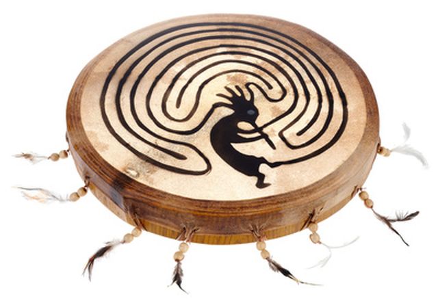 Terre Shaman Drum 45cm Kokopelli