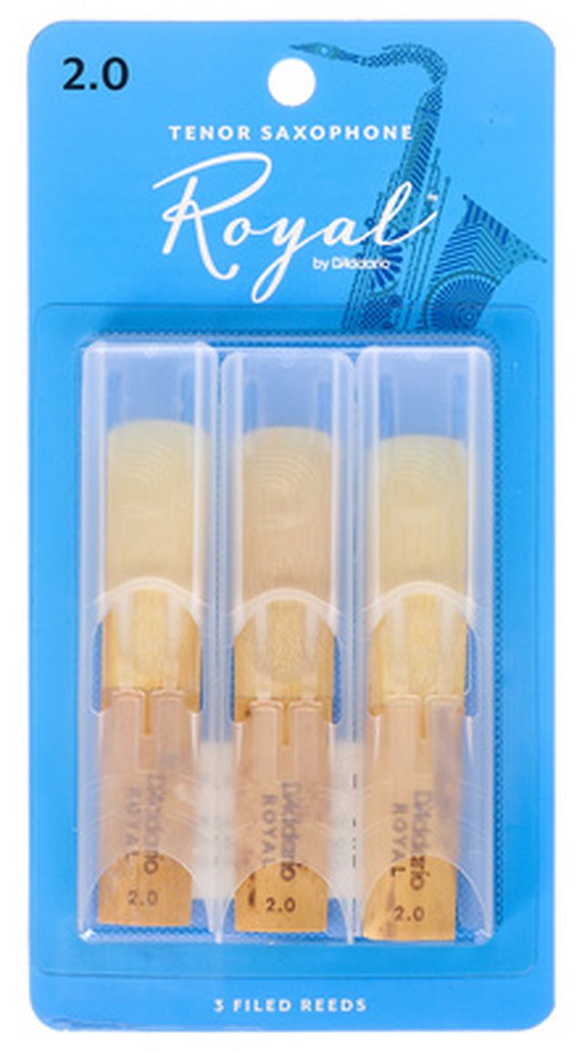 DAddario Woodwinds Royal Tenor Sax 2.0 - 3-Pack