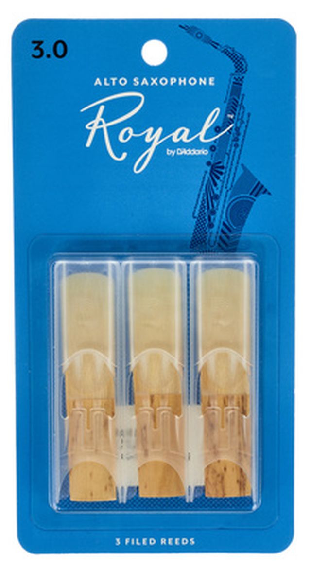 DAddario Woodwinds Royal Alto Sax 3.0 - 3-Pack
