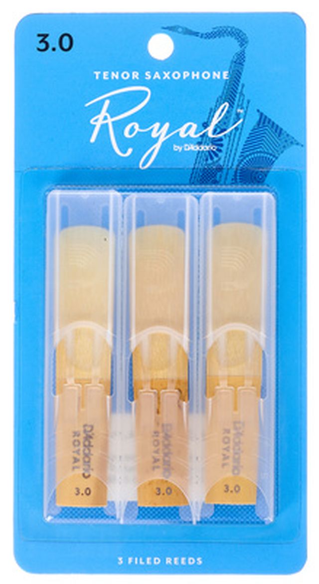 DAddario Woodwinds Royal Tenor Sax 3.0 - 3-Pack