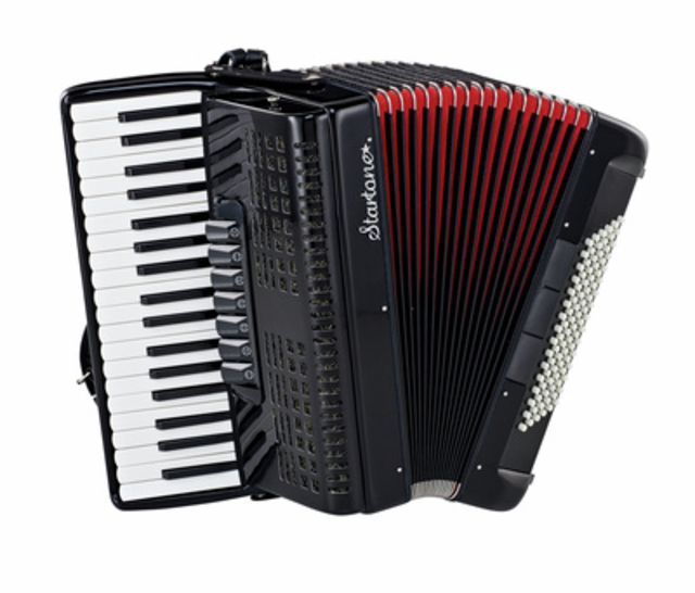 Startone Piano Accordion 96 Black MKII