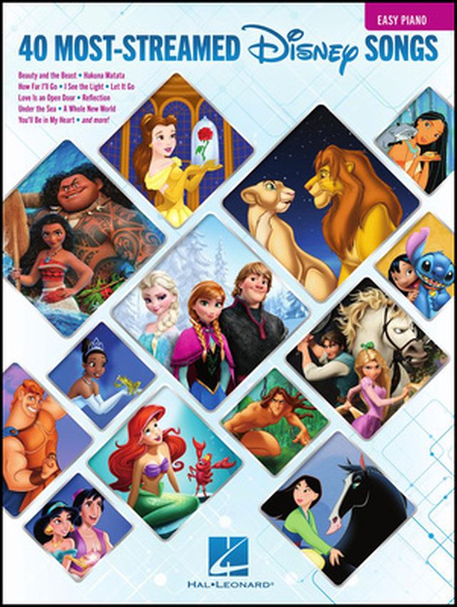 Hal Leonard 40 Most-Streamed Disney Songs