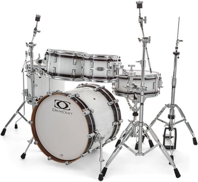 DrumCraft Series 6 Studio White Burst