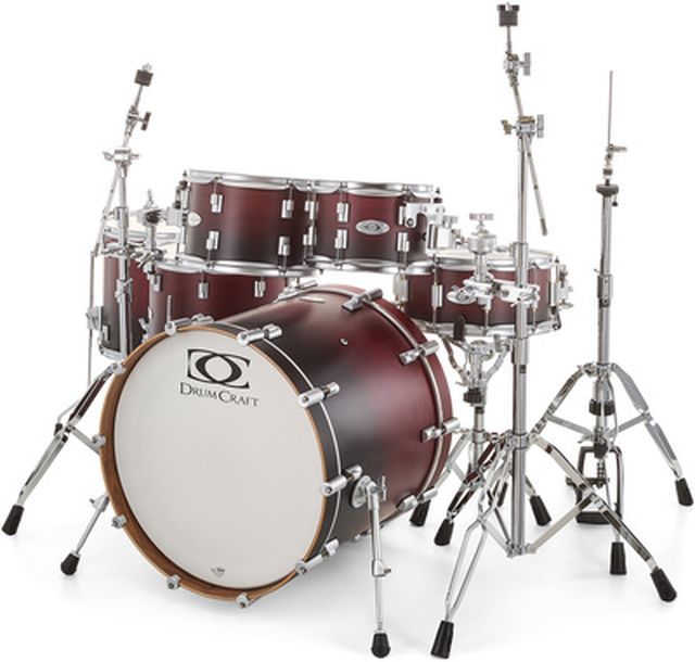DrumCraft Series 6 2up 2down Red Fade