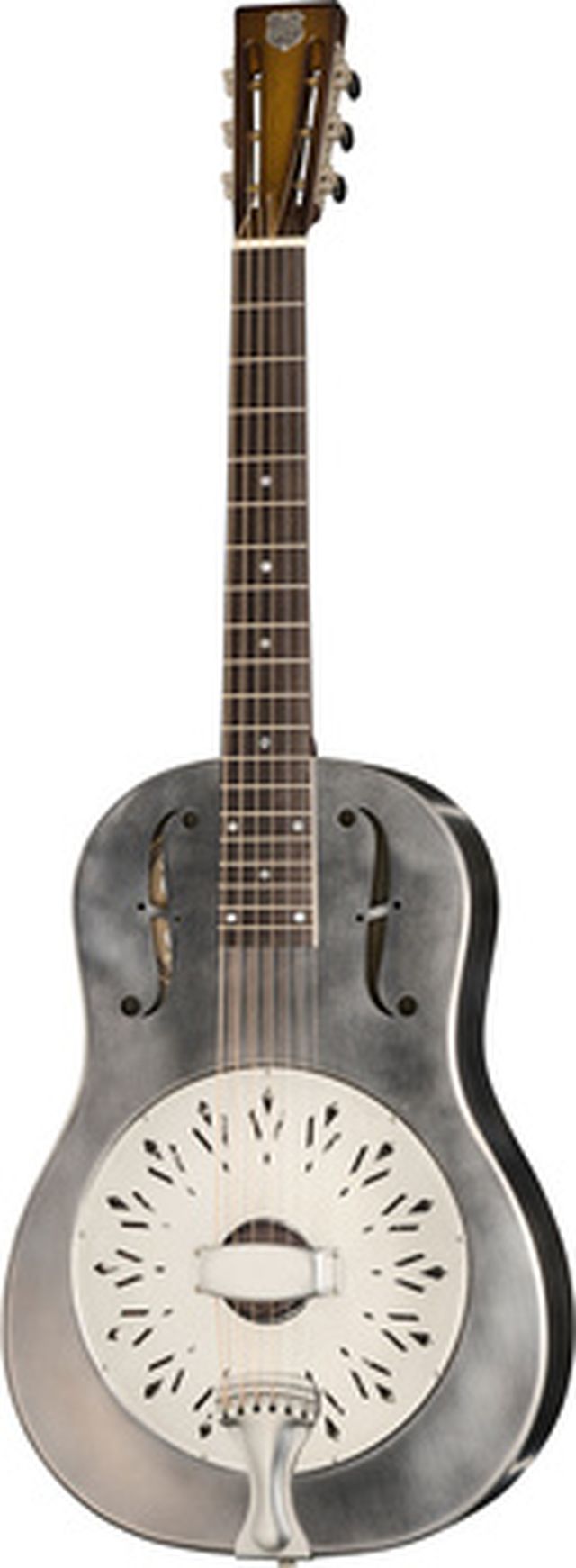 National Reso-Phonic Raw Steel Single Cone 12 Fret