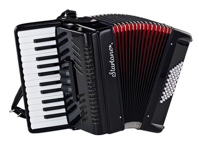 Startone Piano Accordion 48 Black MKII