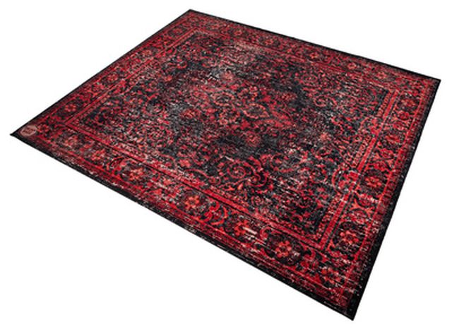 Drum N Base Vintage Drum Rug Black-Red