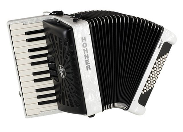Hohner Bravo II 48 White silent key