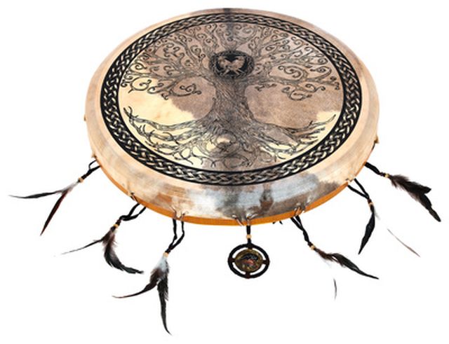 Terre Shaman Drum Goat Skin Tree 50