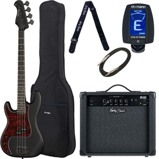 Harley Benton PB-20LH SBK Bundle