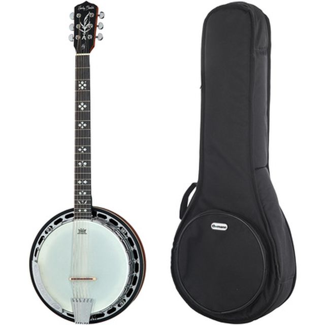 Harley Benton BJ-65Pro 6 String Banjo w/Bag