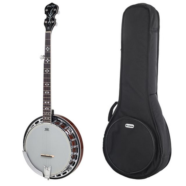 Harley Benton BJ-55Pro 5 String Banjo w/Bag