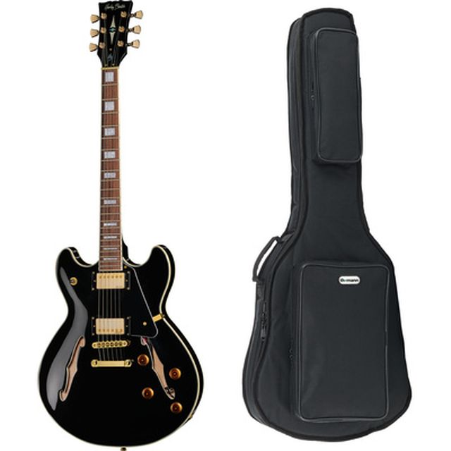 Harley Benton HB-35Plus Black w/Bag