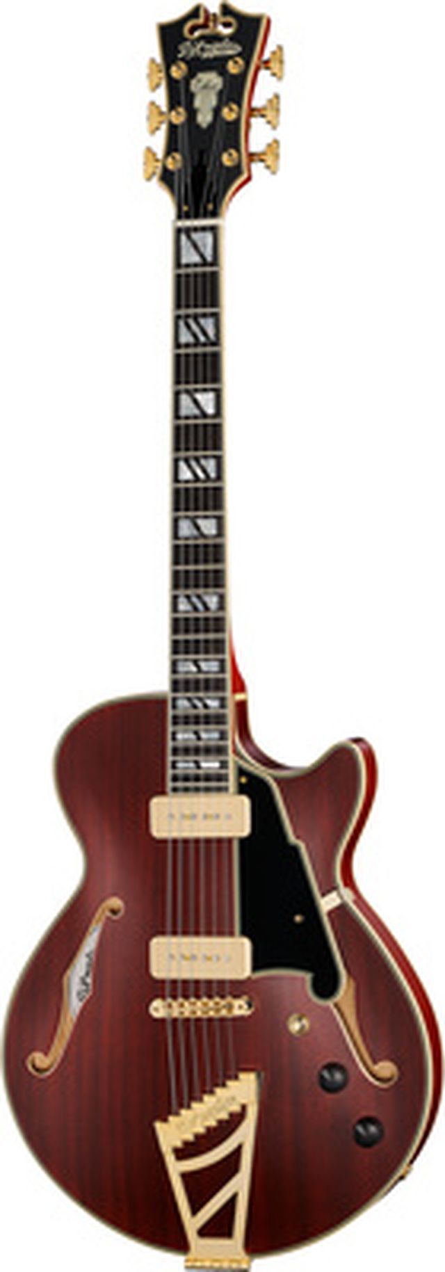 DAngelico Deluxe SS Satin Trans Wine