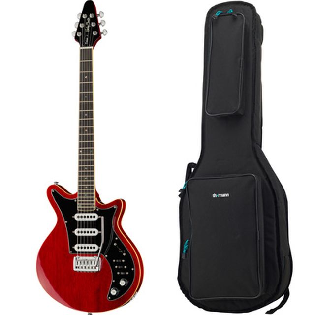 Harley Benton BM-75 Trans Red Deluxe w/Bag