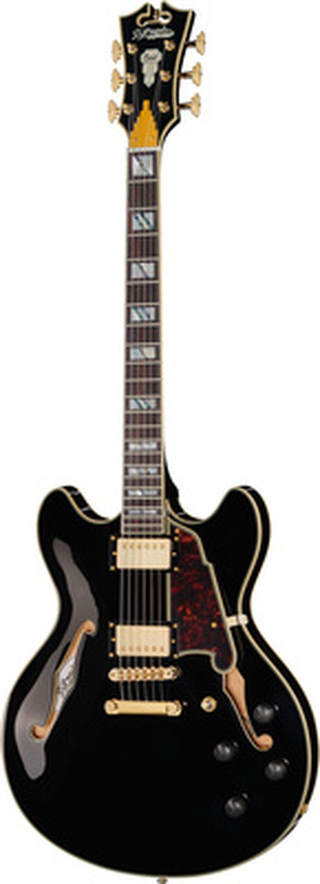 DAngelico Excel DC Solid Black
