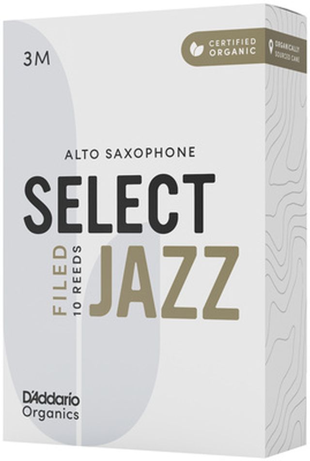 DAddario Woodwinds Organic Sel. Jazz Filed ALT 3M