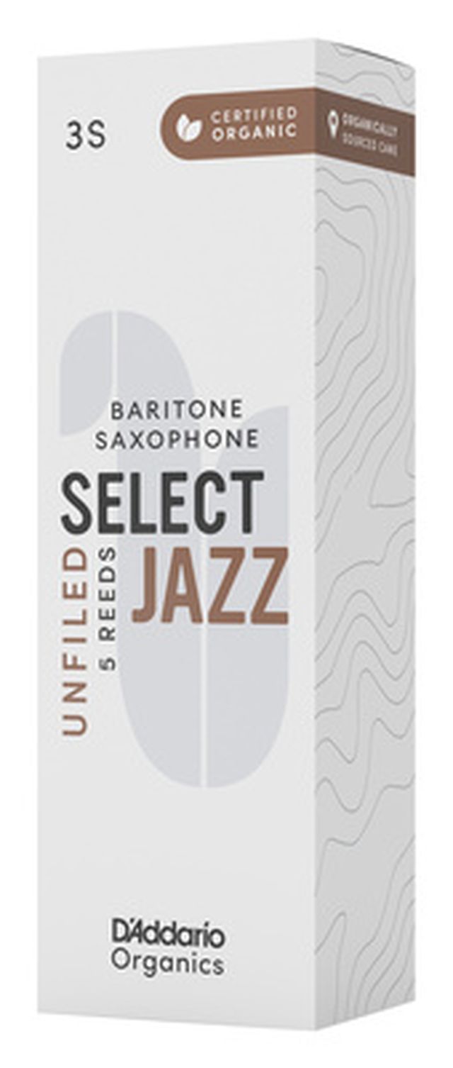 DAddario Woodwinds Organic Sel. Jazz Unf. BAR 3S