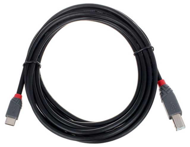 Lindy 3m USB 2.0 Typ C/B Anthra