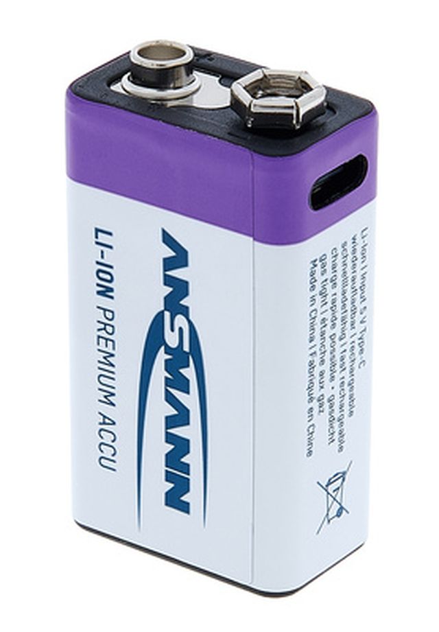 Ansmann 9V Akku USB-C