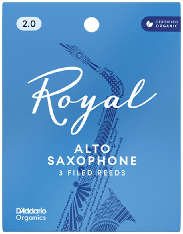 DAddario Woodwinds Royal Alto Sax 2.0 3-Pack