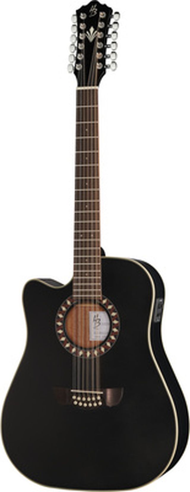 Harley Benton Custom Line CLD-10SCE-12BKS LH