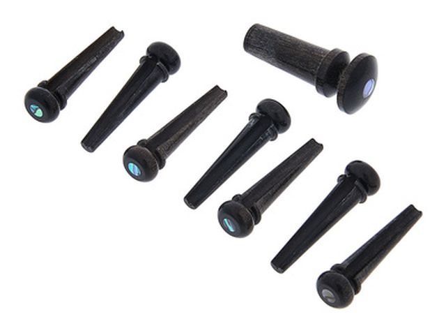 Martin Guitar Bridge & End Pin Ebony (Pearl)