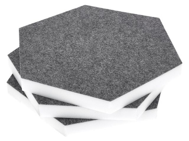 t.akustik Hexagon Melamine Grey 25
