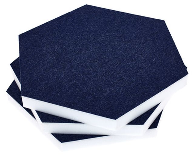 t.akustik Hexagon Melamine Dark Blue 25