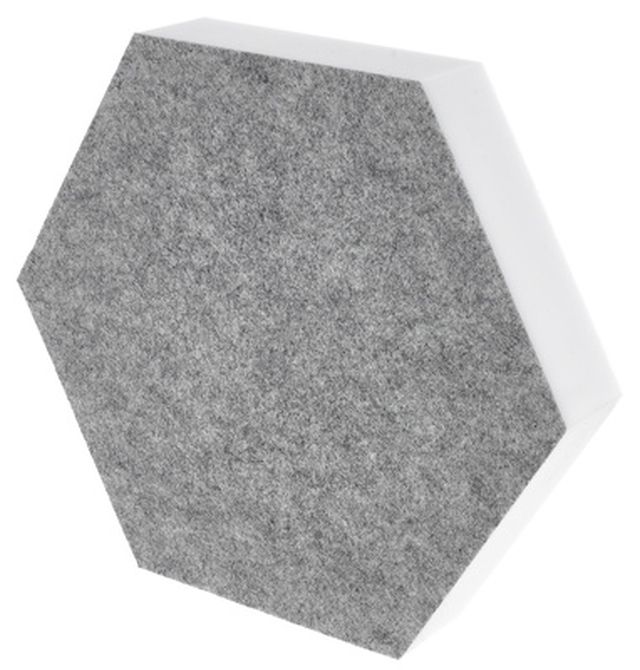 t.akustik Hexagon Melamine Light Grey 50