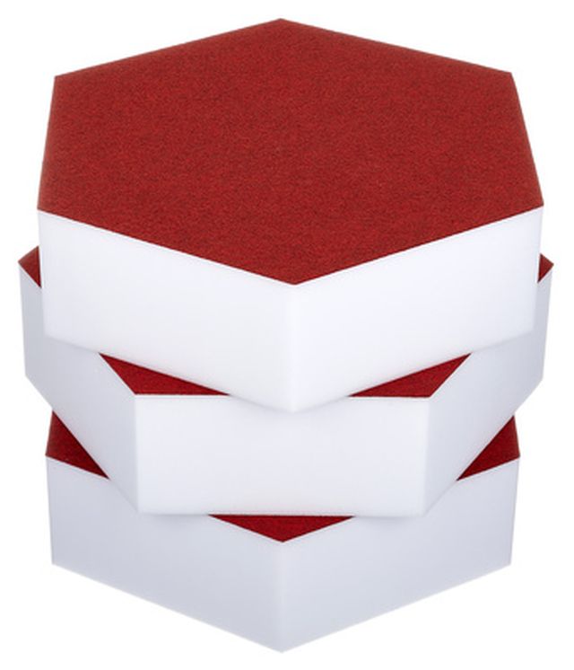 t.akustik Hexagon Melamine Bordeaux 75