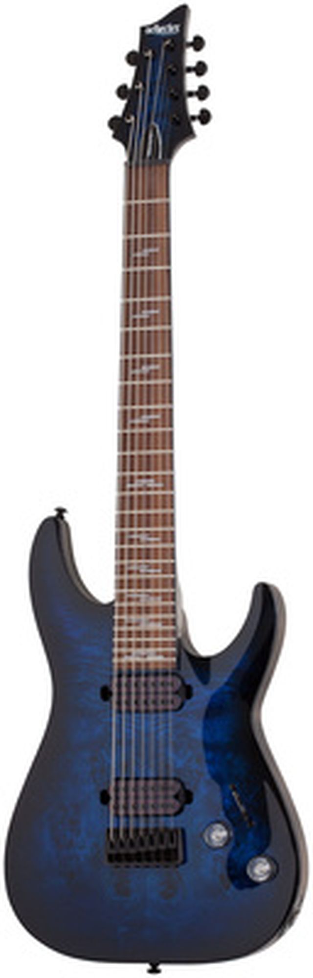 Schecter Omen Elite-7 See Blue Burst